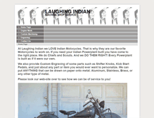 Tablet Screenshot of laughingindian.com